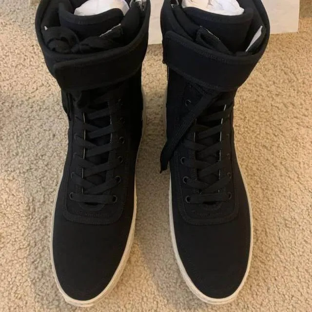 Fear of god military sneaker black nylon