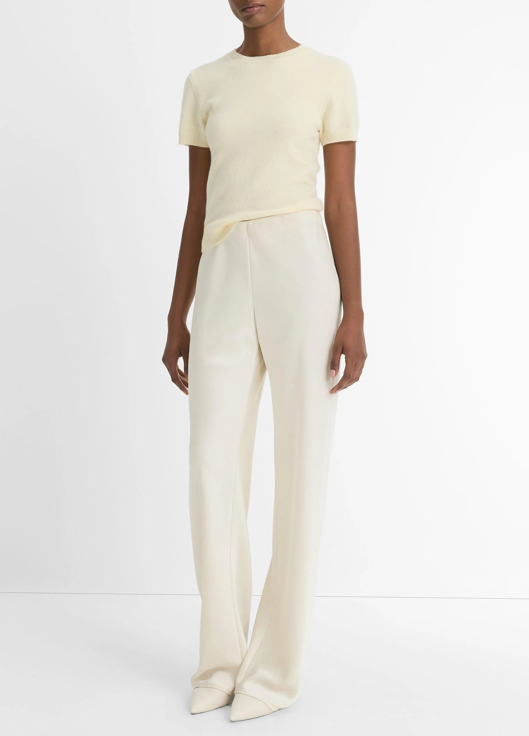 Fluid Satin Bias Pant