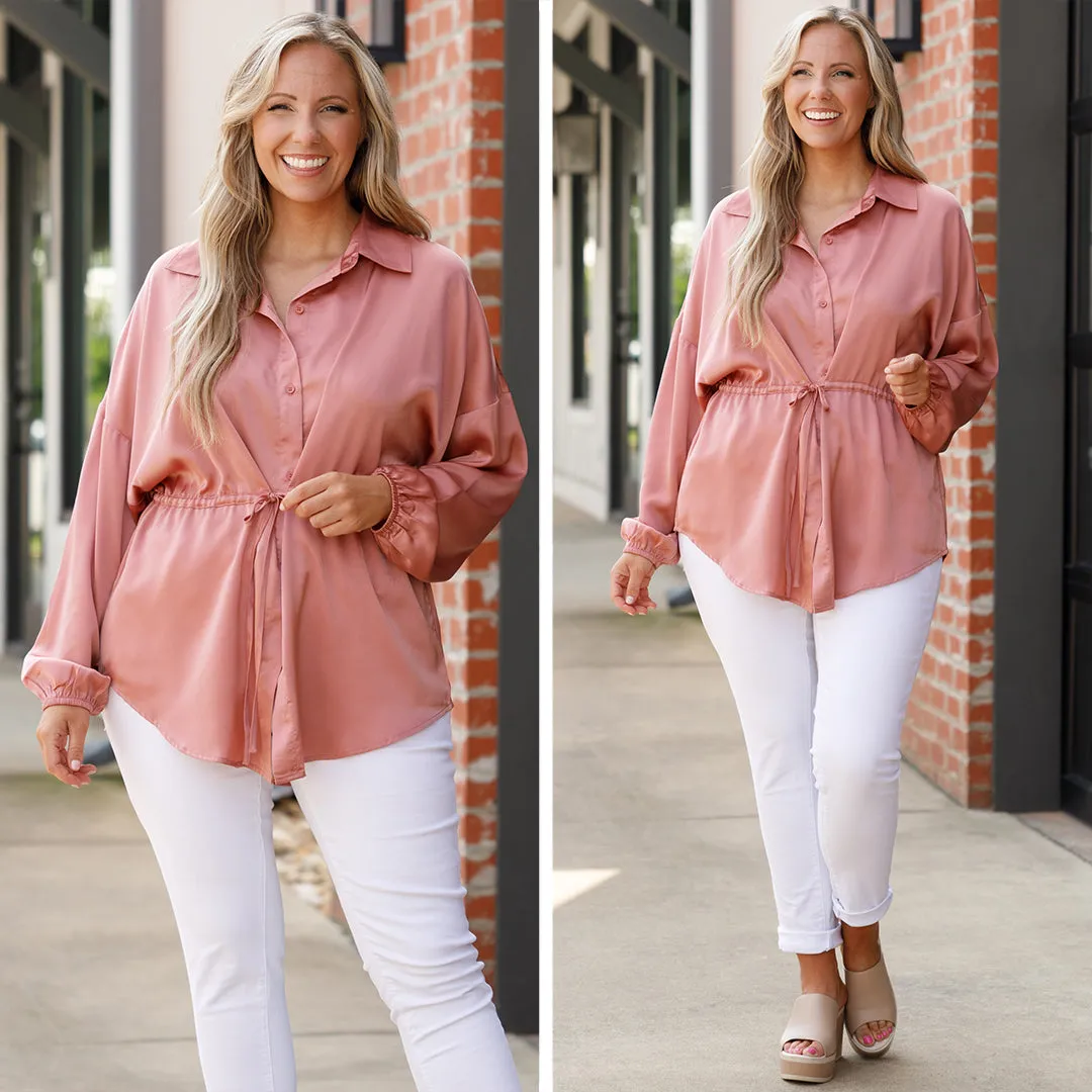 For The Weekend Blouse, Mauve