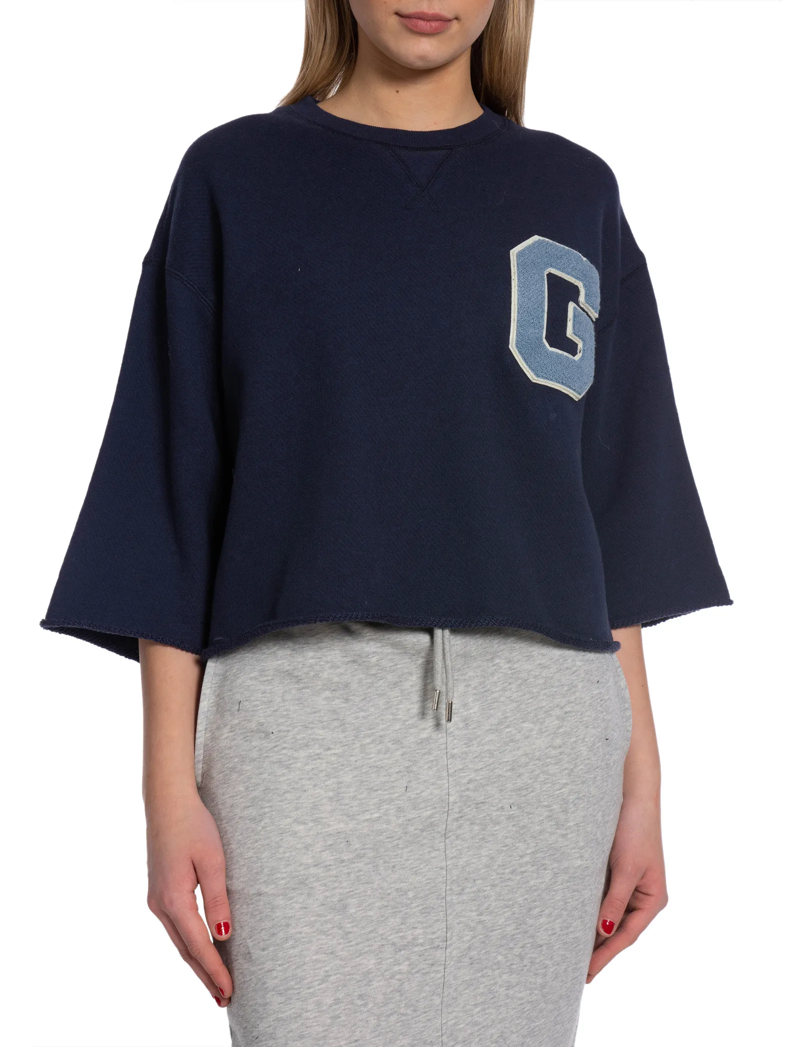 GANT SWEATER G-BADGE CROPPED C-NECK