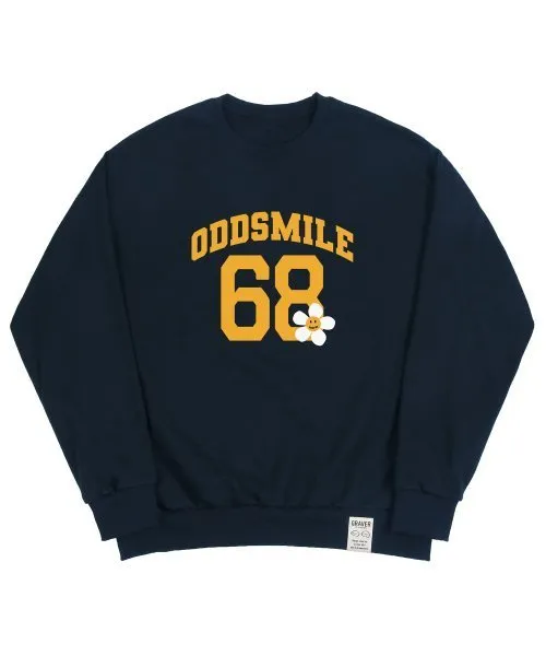 GRAVER  |[GRAVER]★ODDSMILE 68 FLOWER SMILE SWEATSHIRT