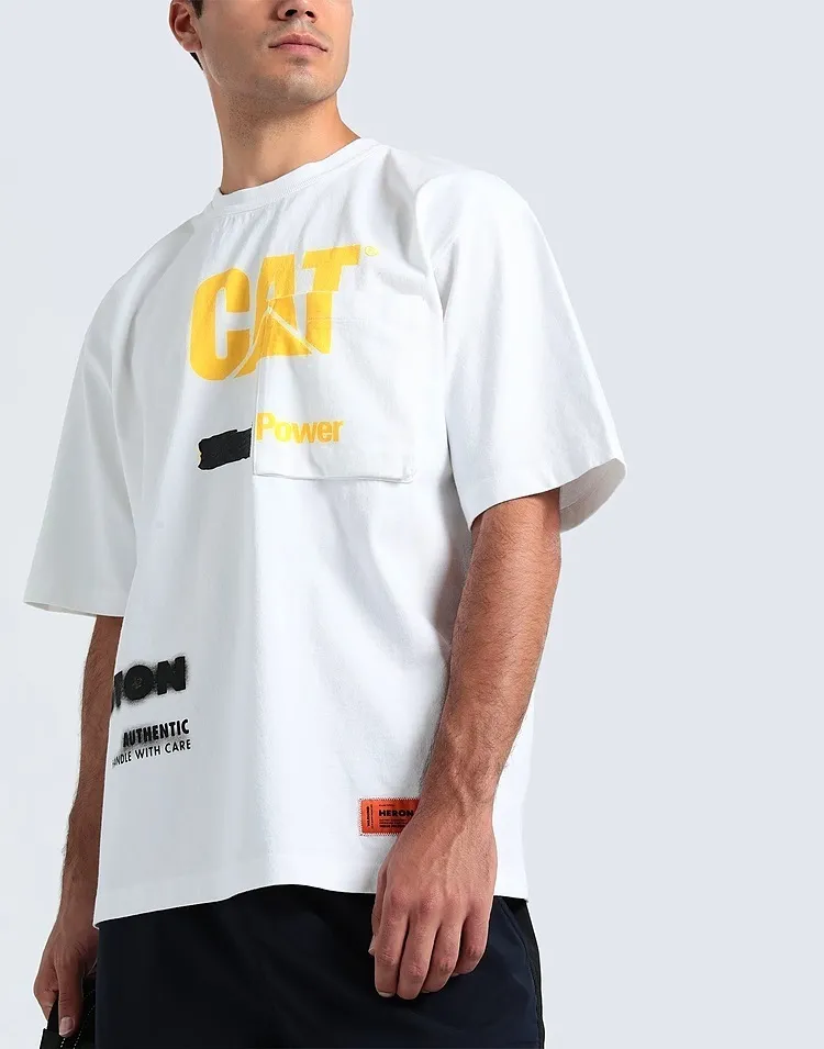 Heron Preston  |Street Style Short Sleeves Logo T-Shirts