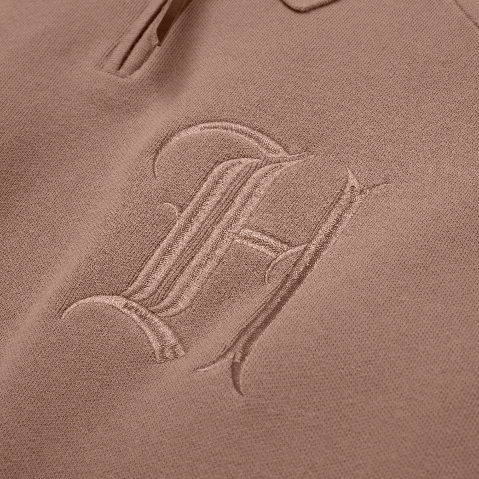 HTG Zip Henley - Clay