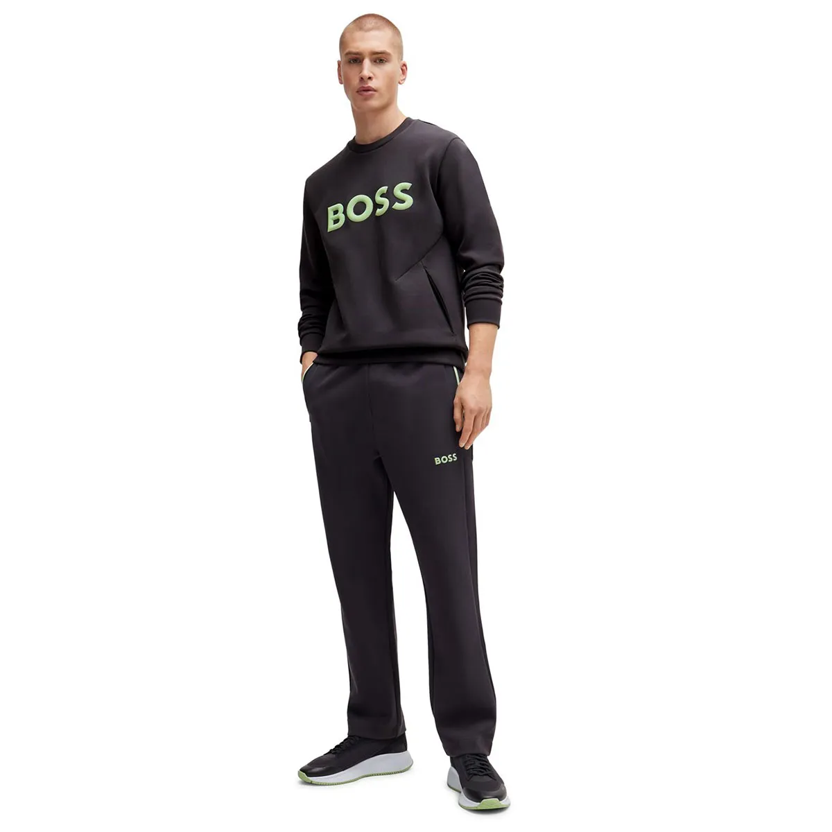 Hugo Boss Men's Salbo Crew Neck Golf Sweater