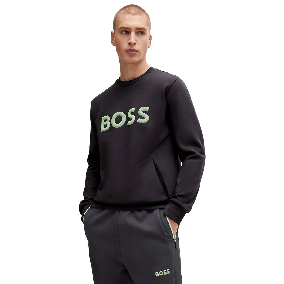 Hugo Boss Men's Salbo Crew Neck Golf Sweater