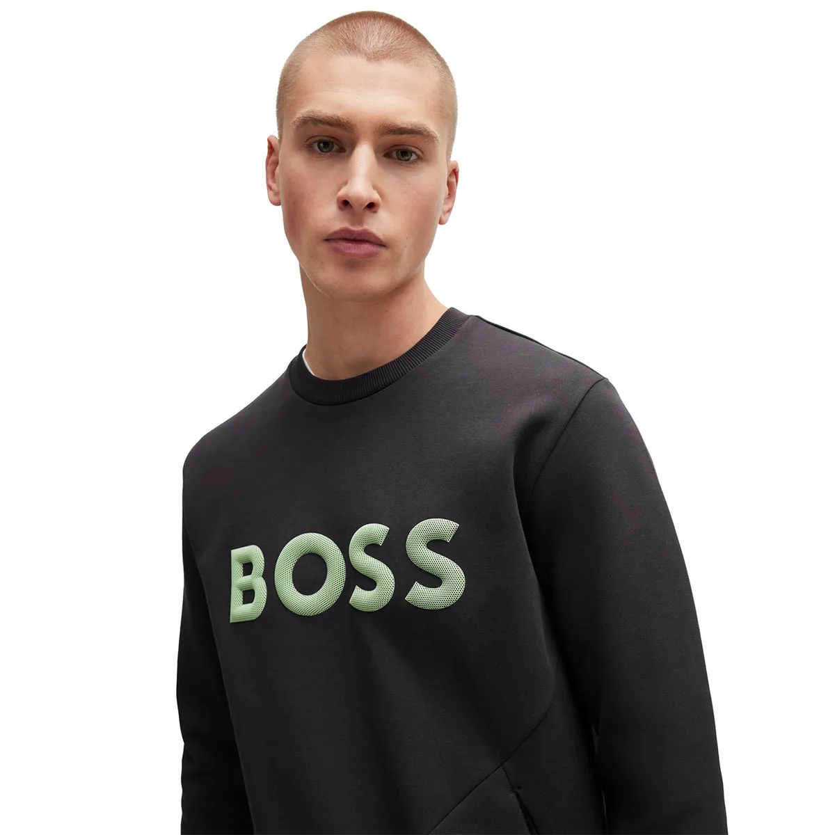 Hugo Boss Men's Salbo Crew Neck Golf Sweater