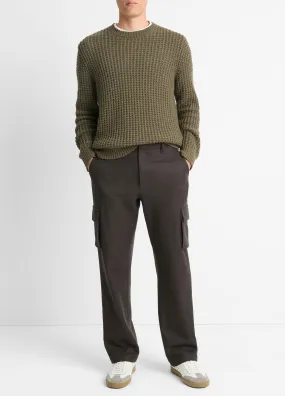 Italian Wool-Blend Flannel Cargo Pant