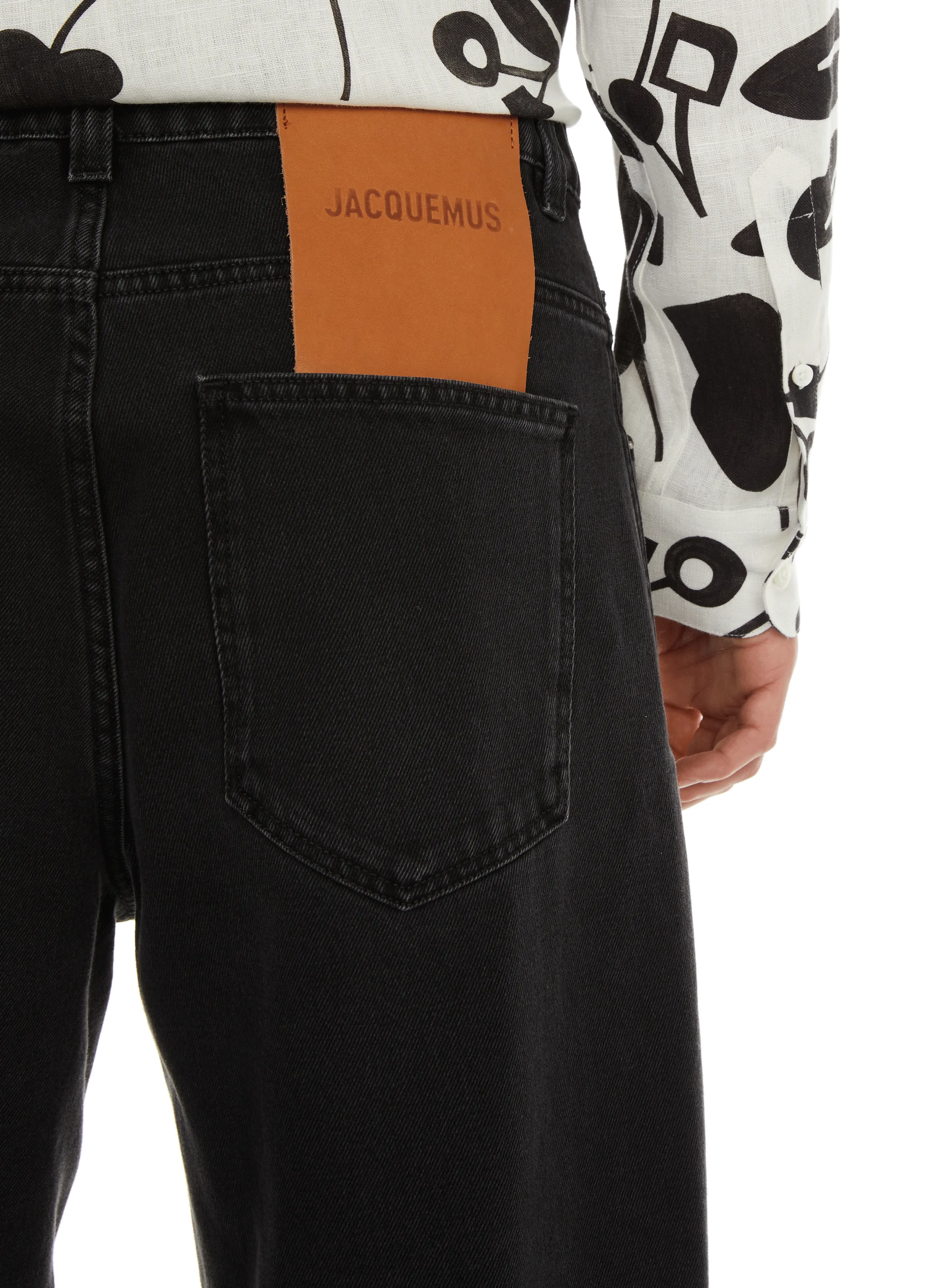 JACQUEMUS  Le De Nîmes Large jeans - Black