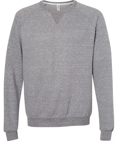 JERZEES Men's Snow Heather French Terry Crewneck Sweatshirt