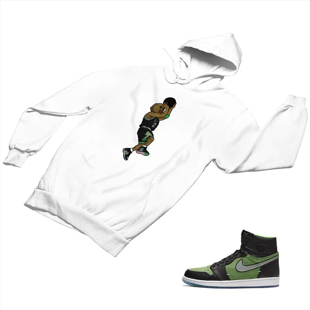 Jordan 1 Black Green Matching Custom Designed Hoodies JD 1-70-23