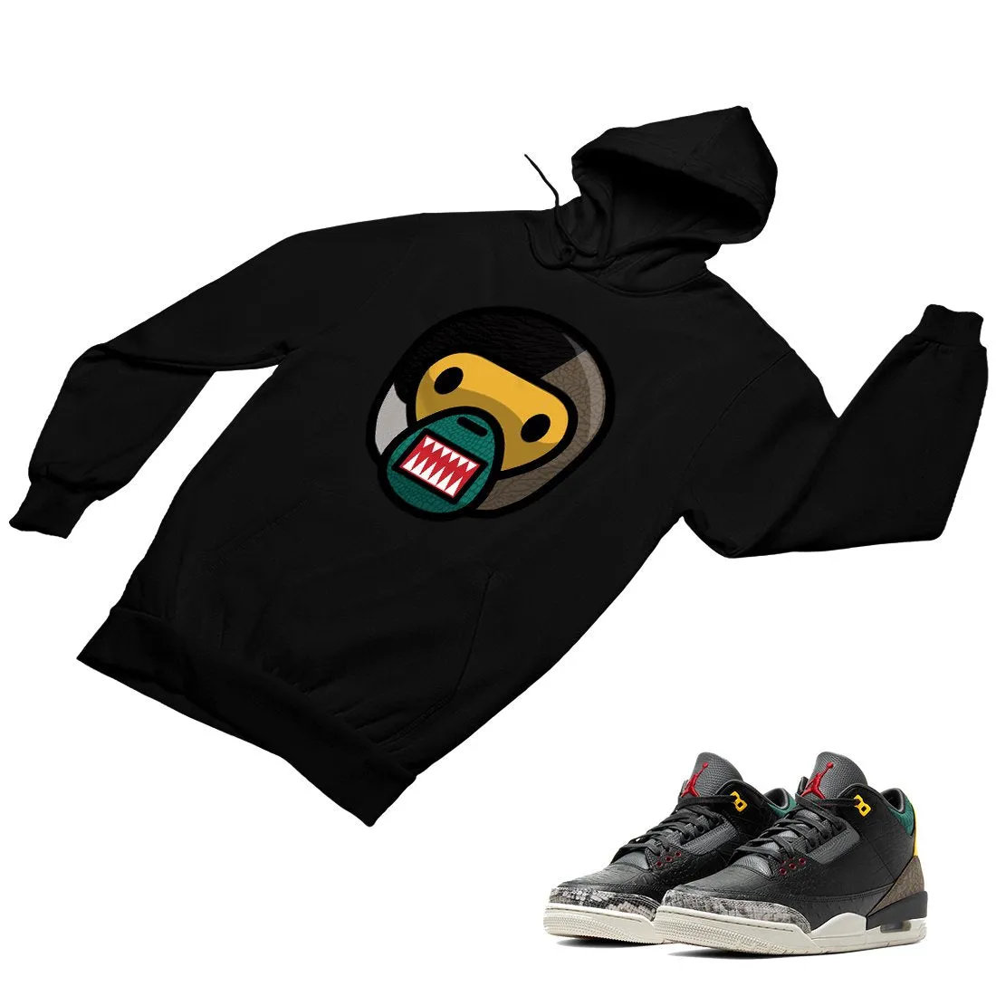 Jordan 3 Animal Matching Custom Designed Hoodies JD 3-11-2