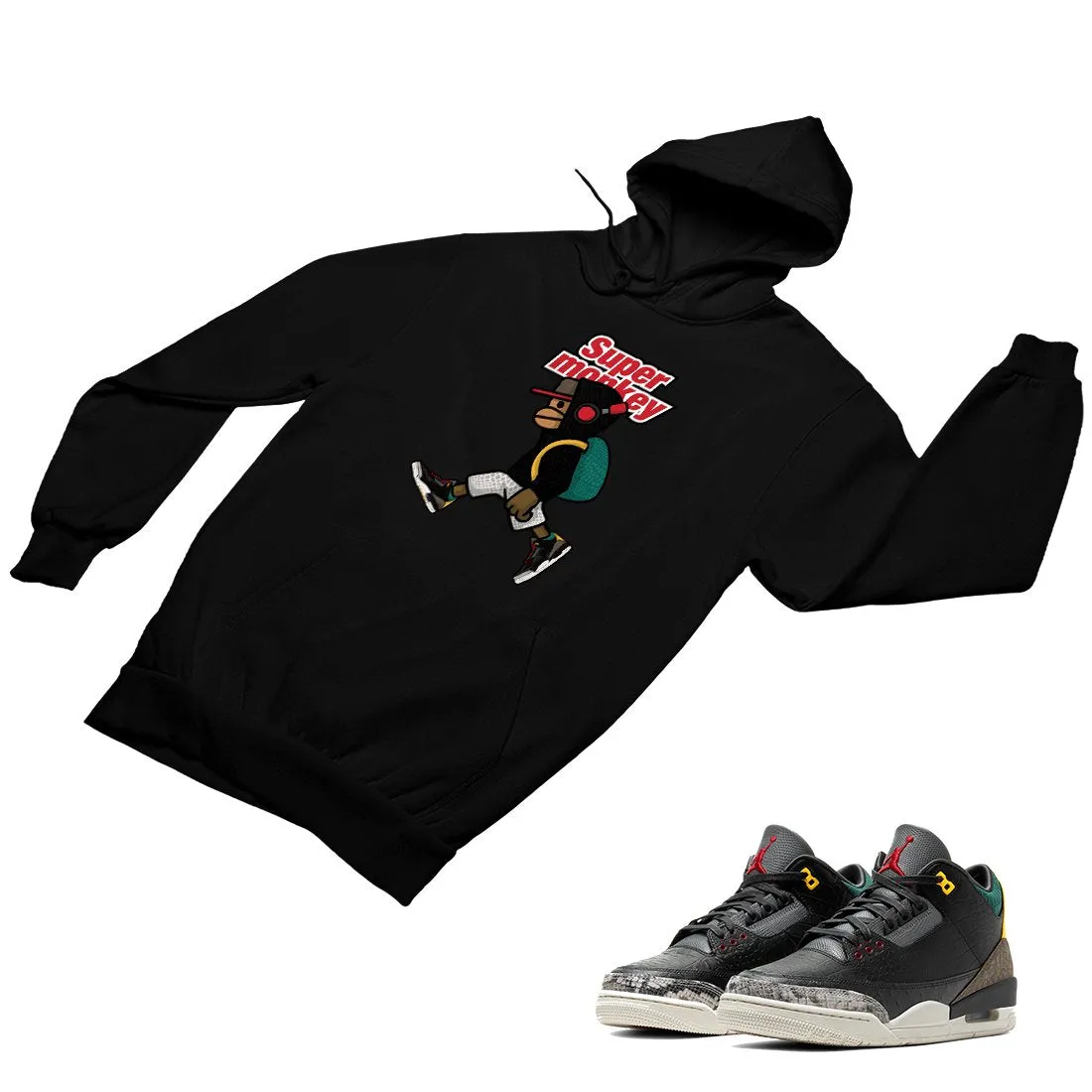 Jordan 3 Animal Matching Custom Designed Hoodies JD 3-11-6