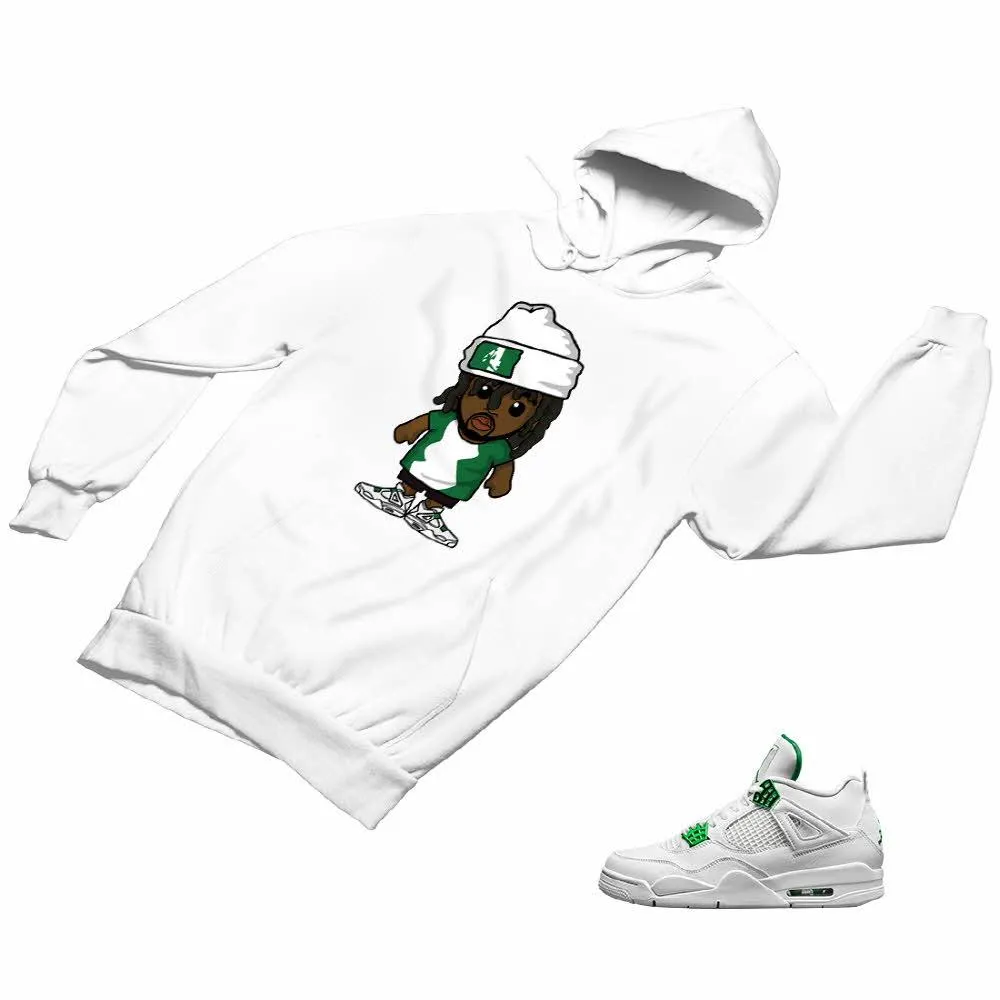 Jordan 4 Green Matching Custom Designed Hoodies JD 4-23-47