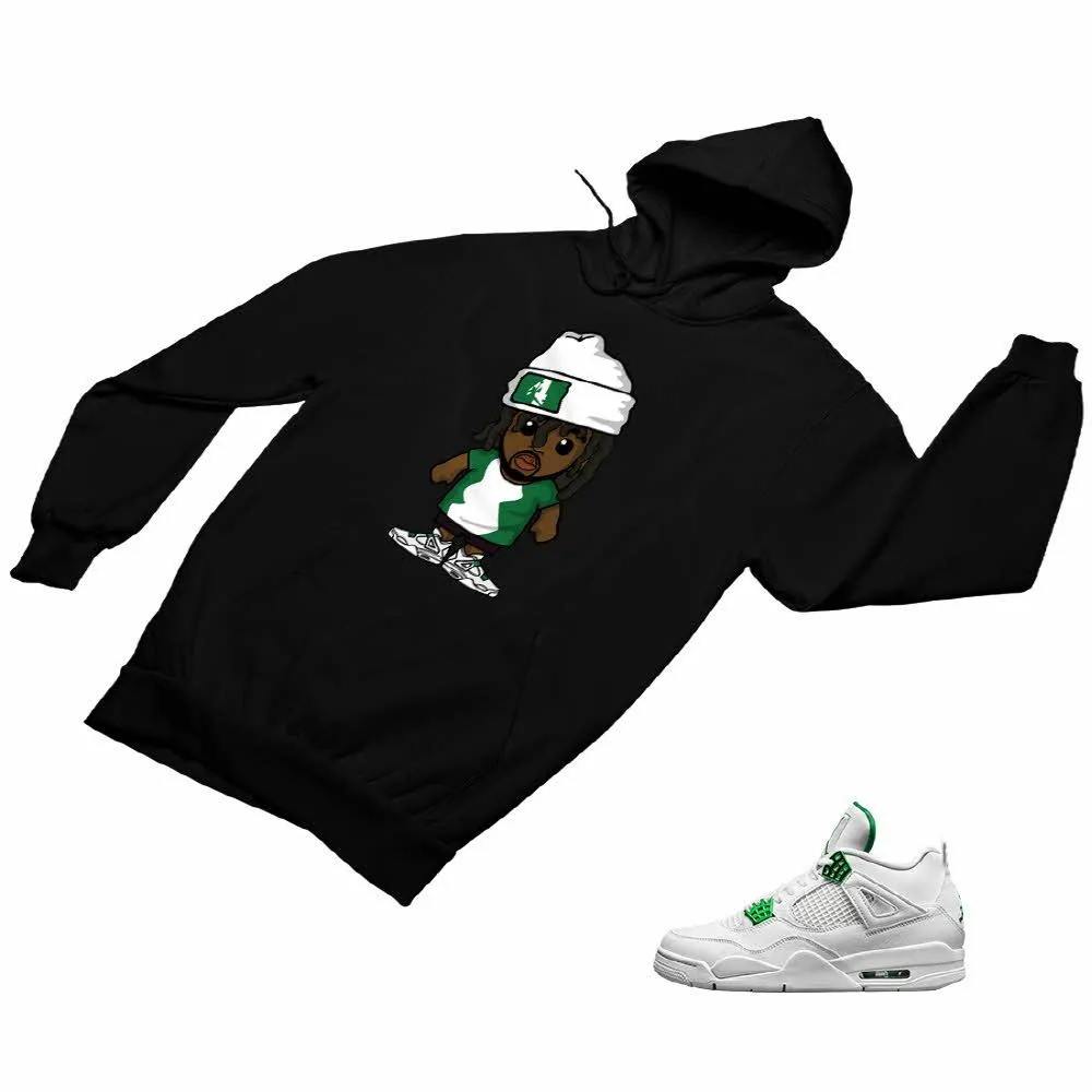 Jordan 4 Green Matching Custom Designed Hoodies JD 4-23-47