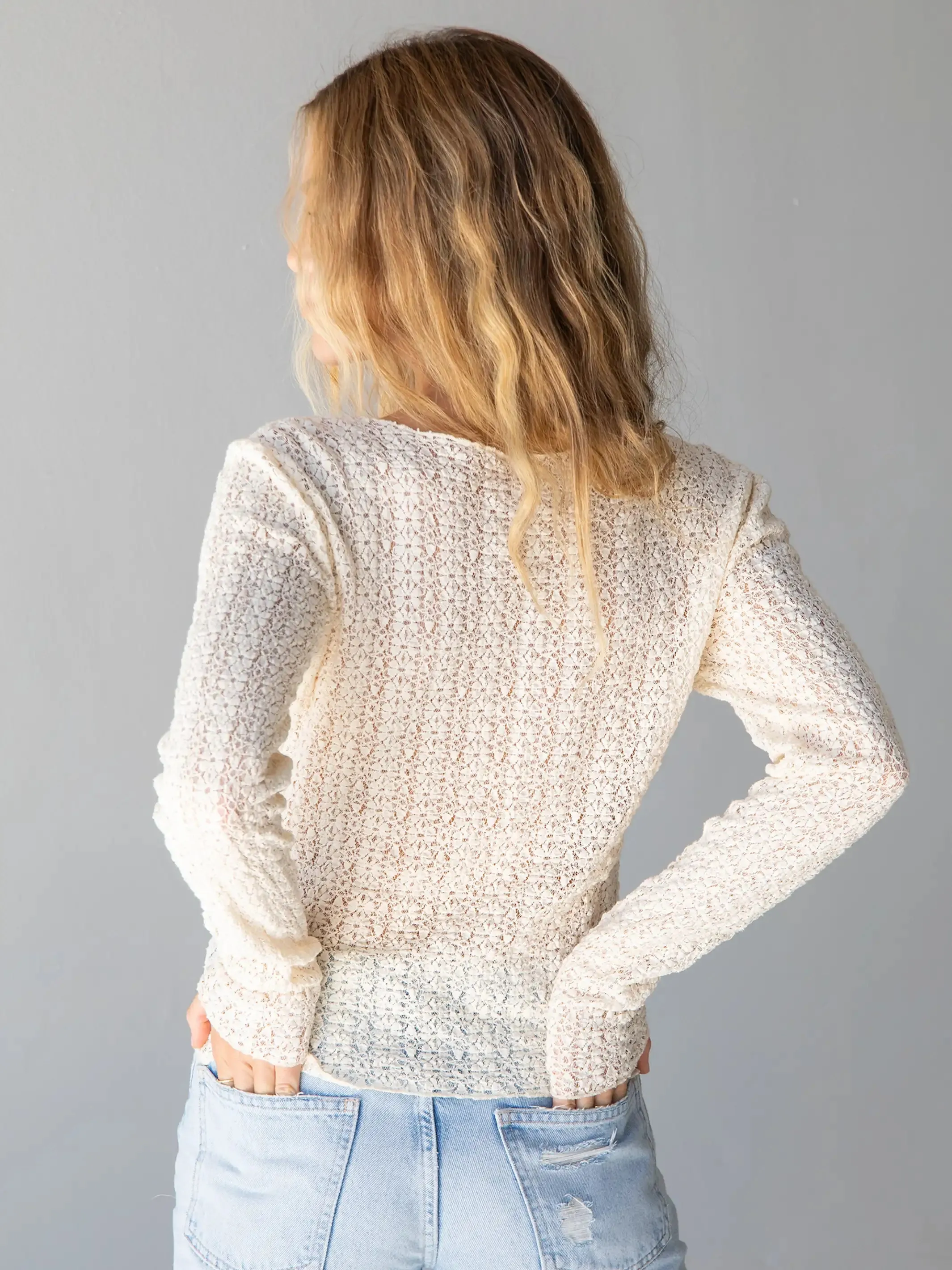 Lace Layering Top - Ivory