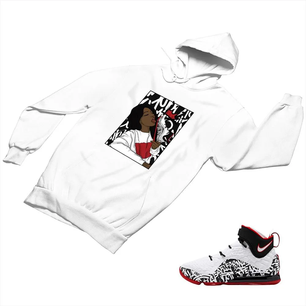 LeBron 17 Graffiti Matching Custom Designed Hoodies NLB17 1-4-9