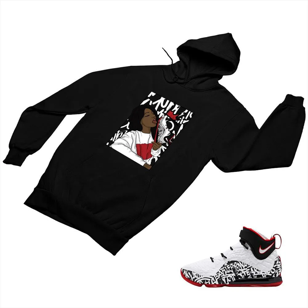 LeBron 17 Graffiti Matching Custom Designed Hoodies NLB17 1-4-9