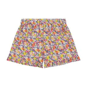 Lee Lee Ruffle Shorts Pink Navy Daisy