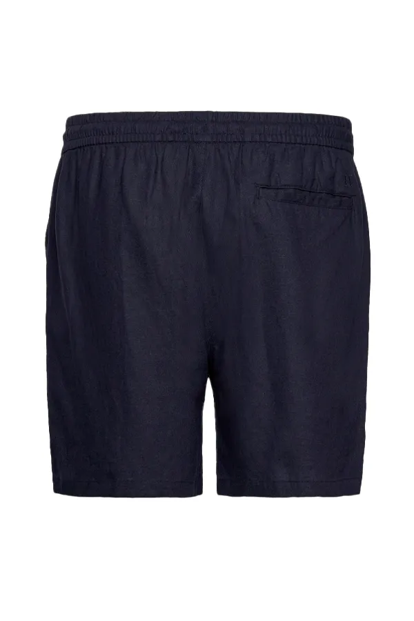 Les Deux Otto Linen Shorts Navy