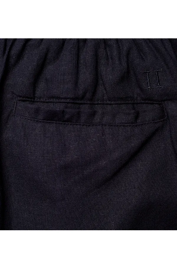 Les Deux Otto Linen Shorts Navy