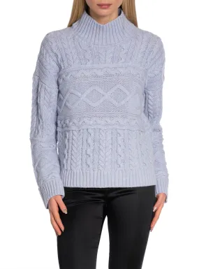 LEVETE ROOM SWEATER KALIMA 20 HEATHER BLUE