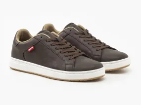 Levi's® Piper Lace Sneaker Trainers Full Dark Brown