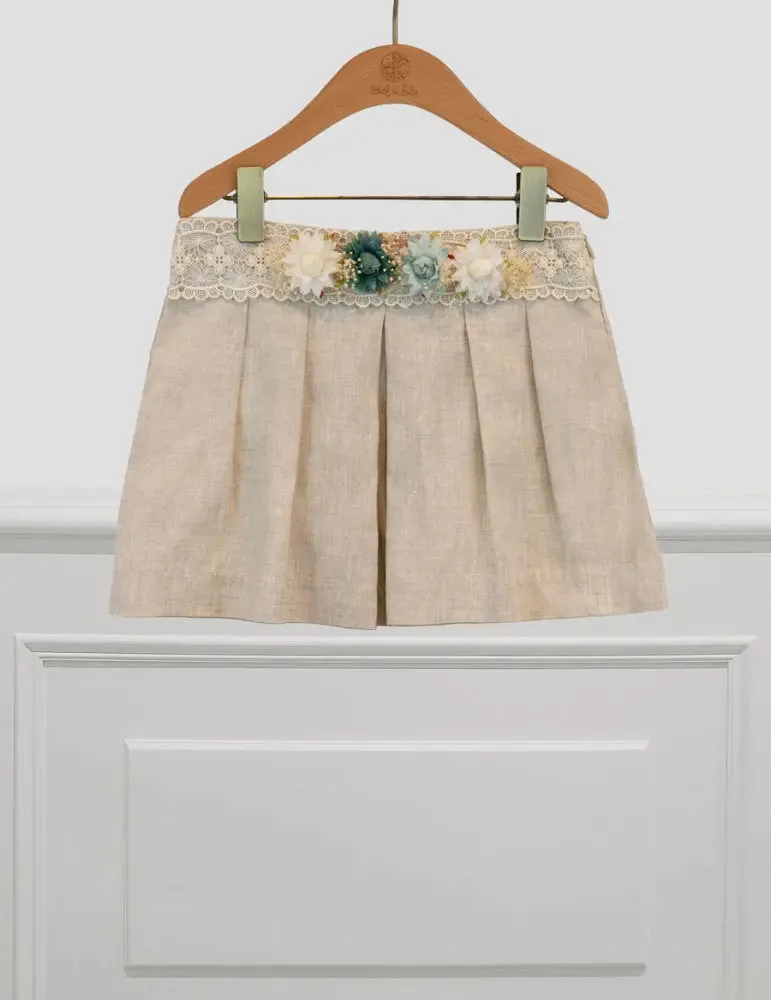 Linen Shorts for Girl Linen