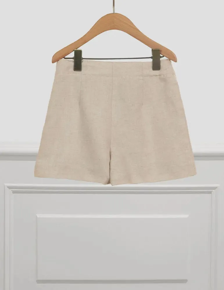 Linen Shorts for Girl Linen