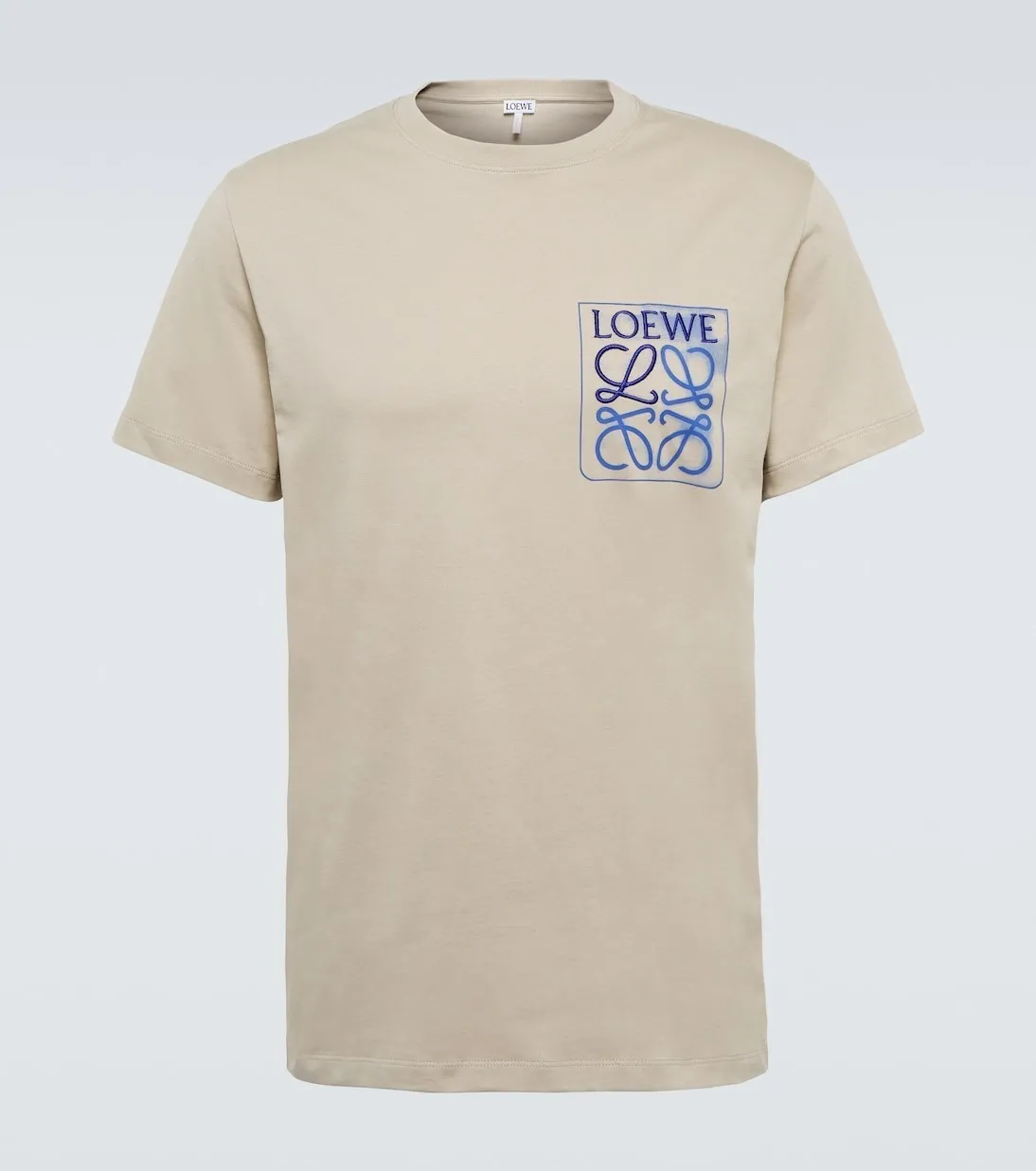 LOEWE  |Crew Neck Street Style Cotton Short Sleeves Logo Luxury