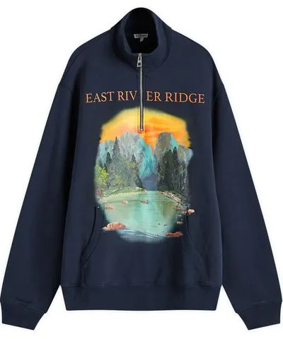 Loewe Men's East River Ridge Zip Sweatshirt