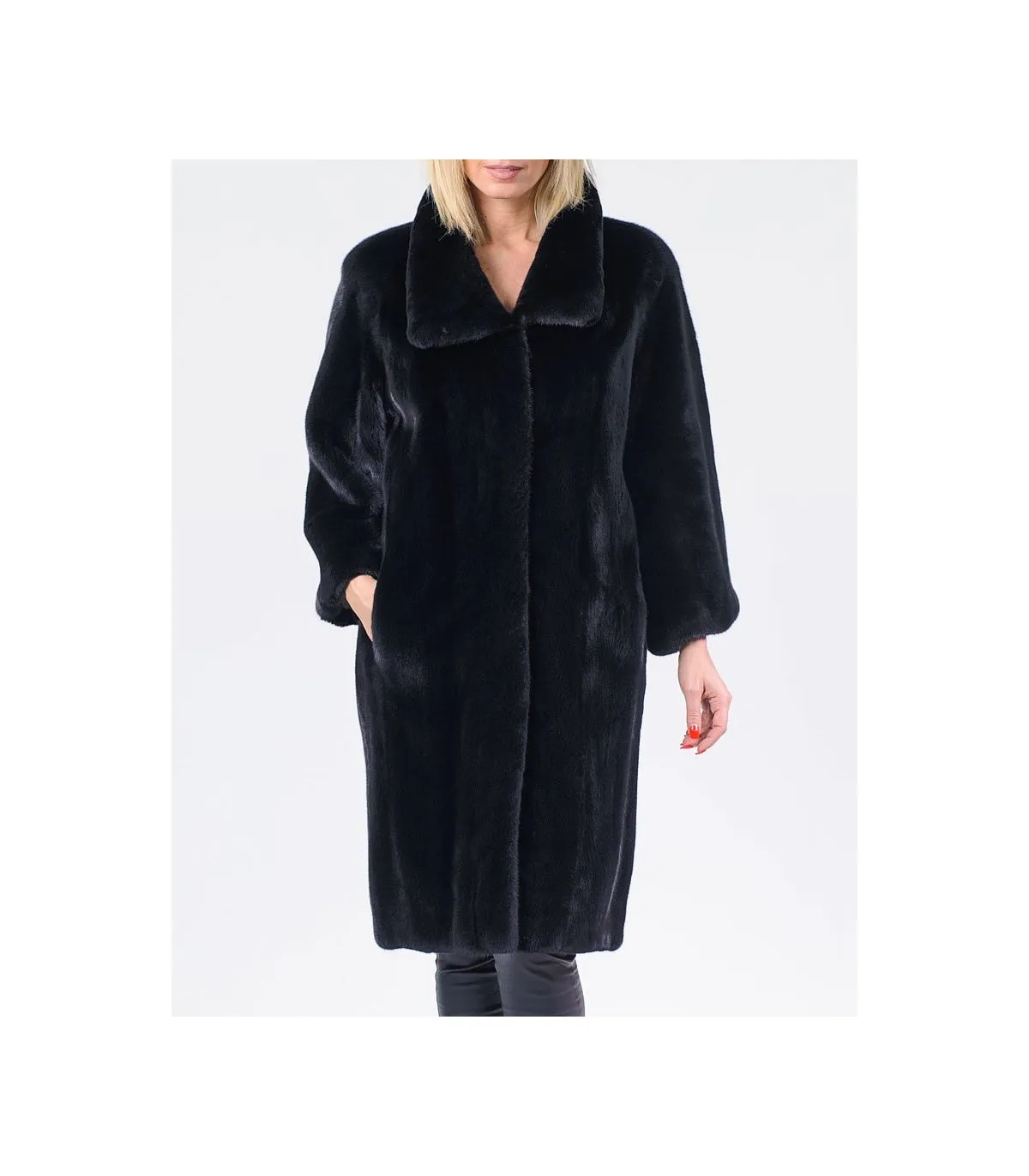 Long Mink Fur Coat: FurSource.com