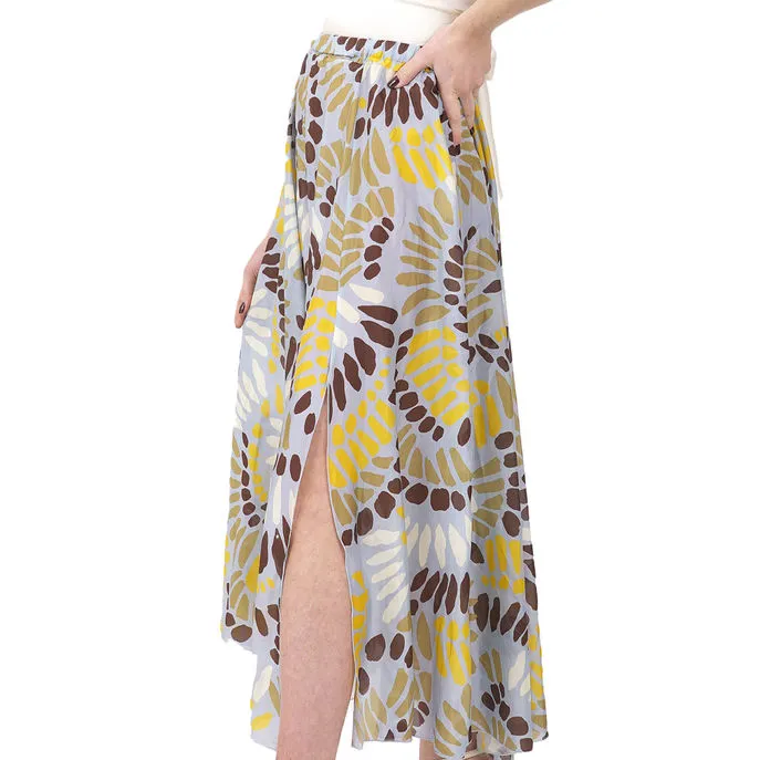 LONG SKIRT WITH PETAL PATTERNS Woman Polynesia