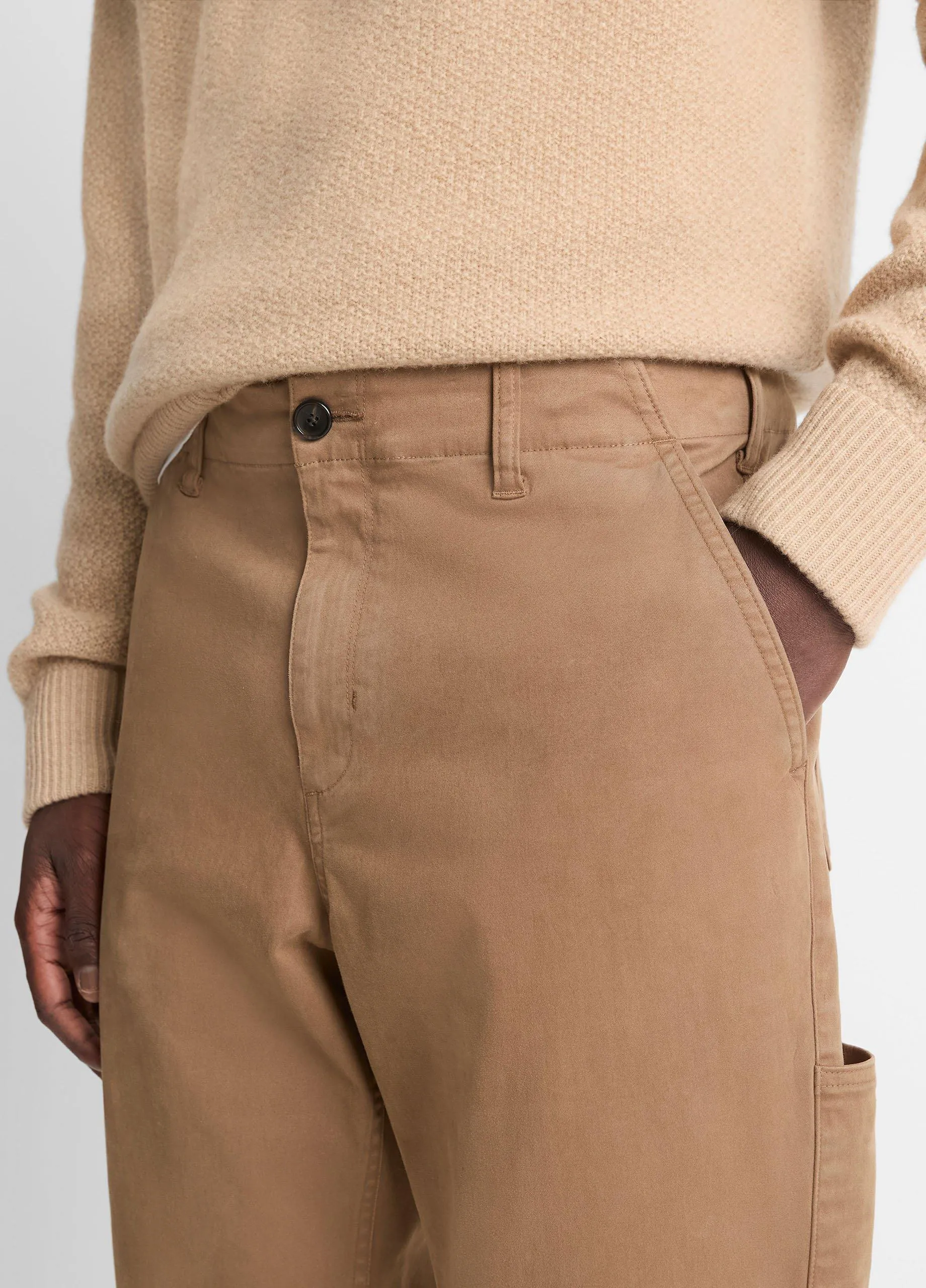 Louie Relaxed Garment Dye Cotton Utility Pant