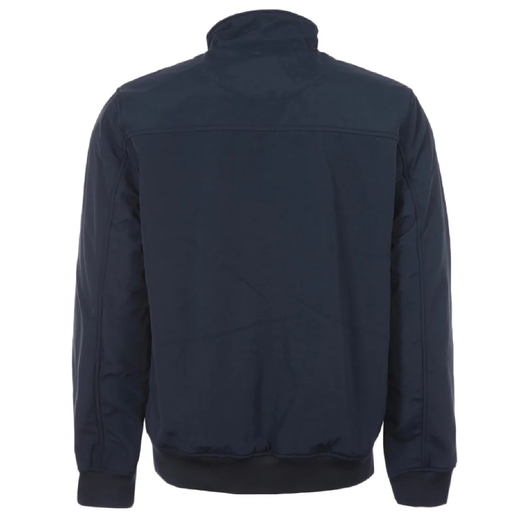 Lyle & Scott Fleece Lined Funnel Neck Navy Jacket