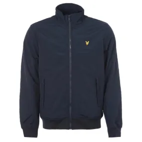 Lyle & Scott Fleece Lined Funnel Neck Navy Jacket