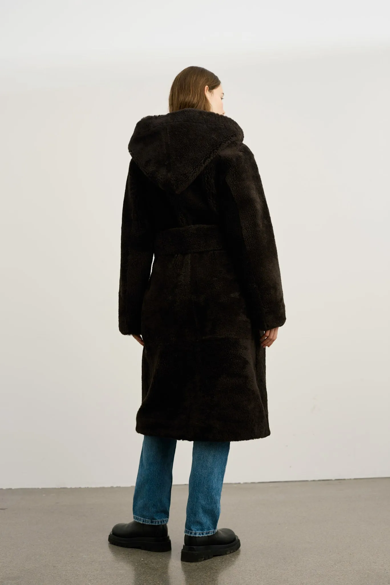 MADDIE COAT - DARK BROWN