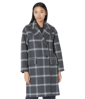 Madewell Windowpane Haydon Coat in Insuluxe Fabric