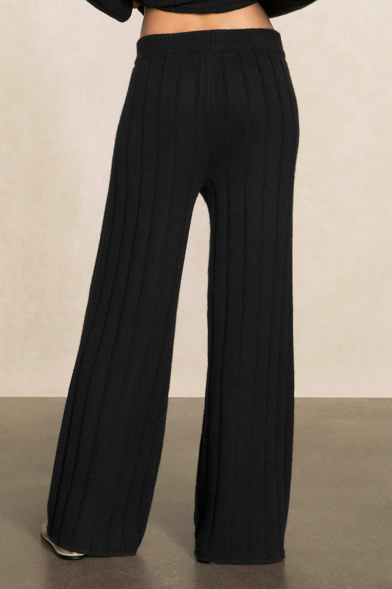 MARGAUX RIBBED WIDE LEG PANT