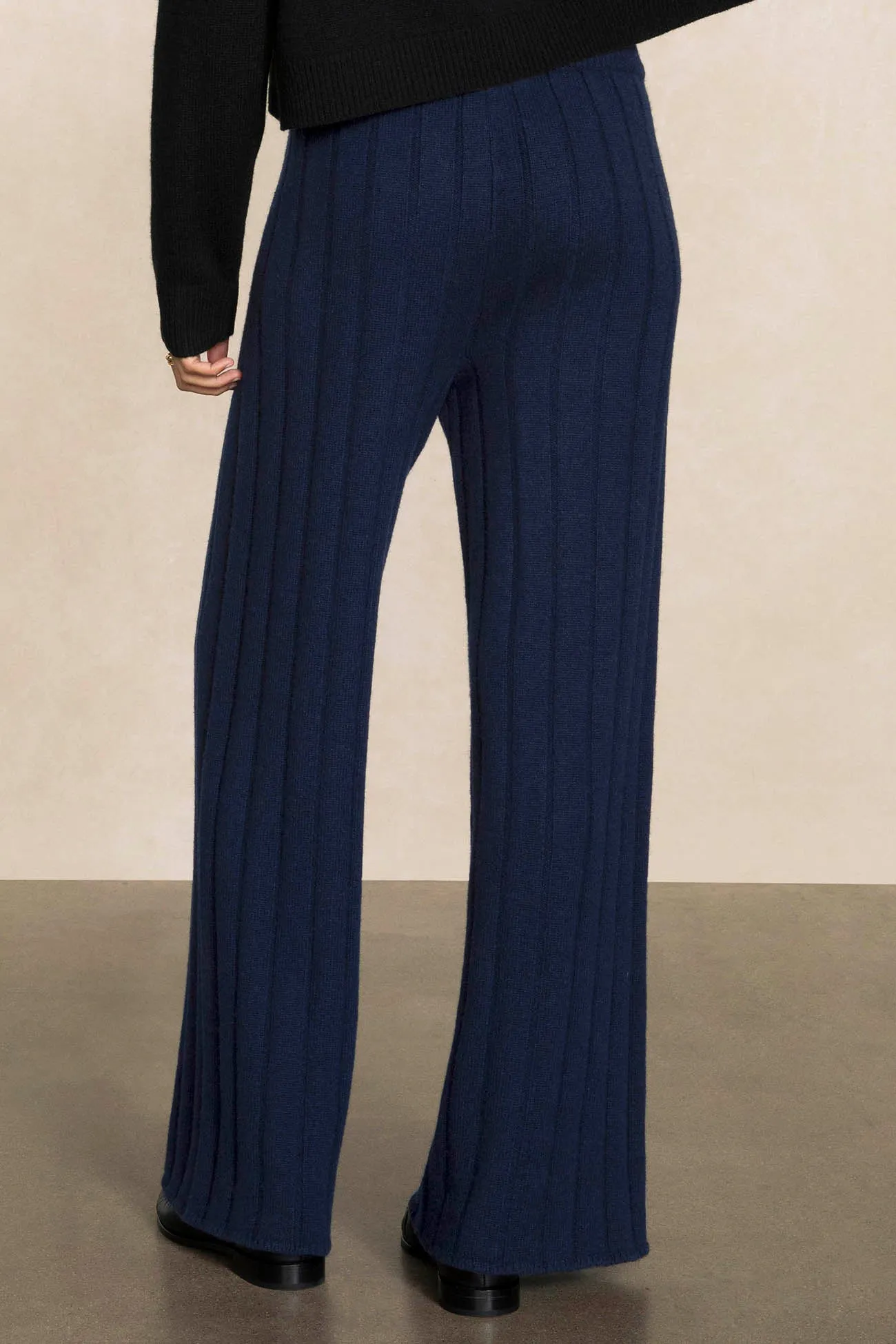 MARGAUX RIBBED WIDE LEG PANT