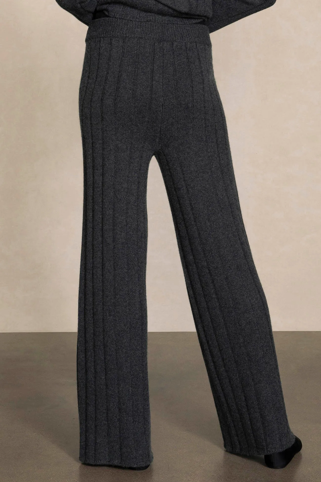 MARGAUX RIBBED WIDE LEG PANT