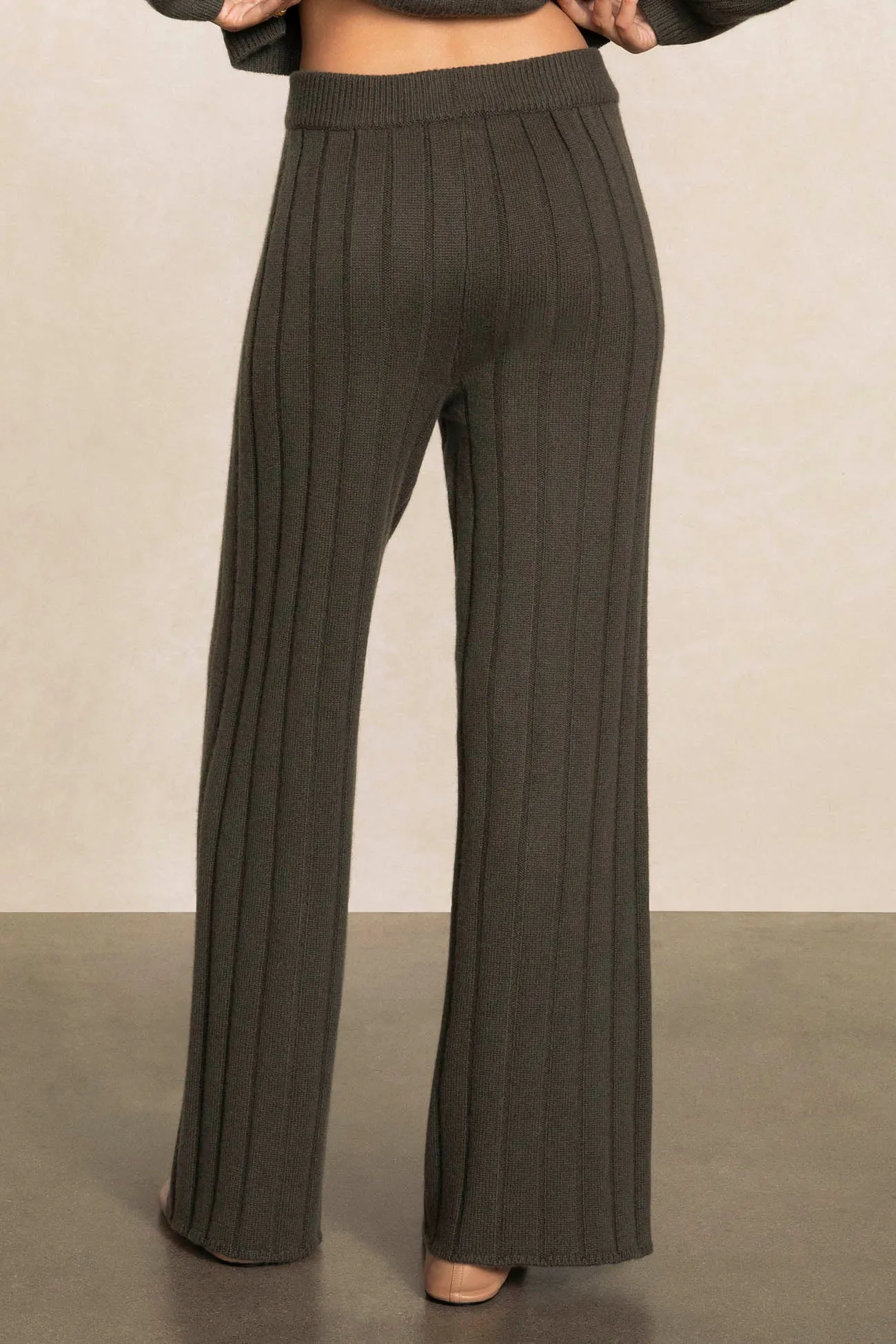 MARGAUX RIBBED WIDE LEG PANT