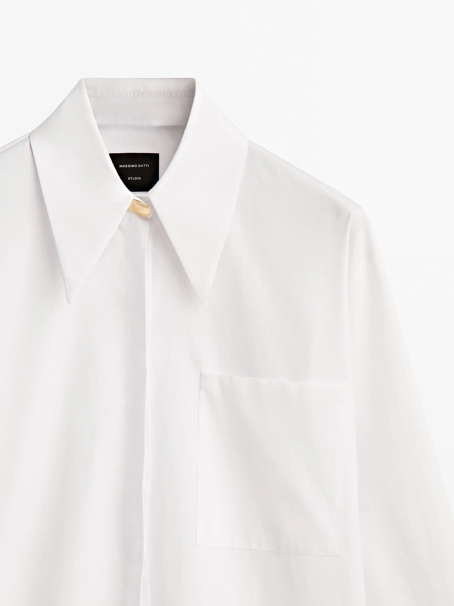 Massimo Dutti  |Casual Style Long Sleeves Cotton Party Style Elegant Style