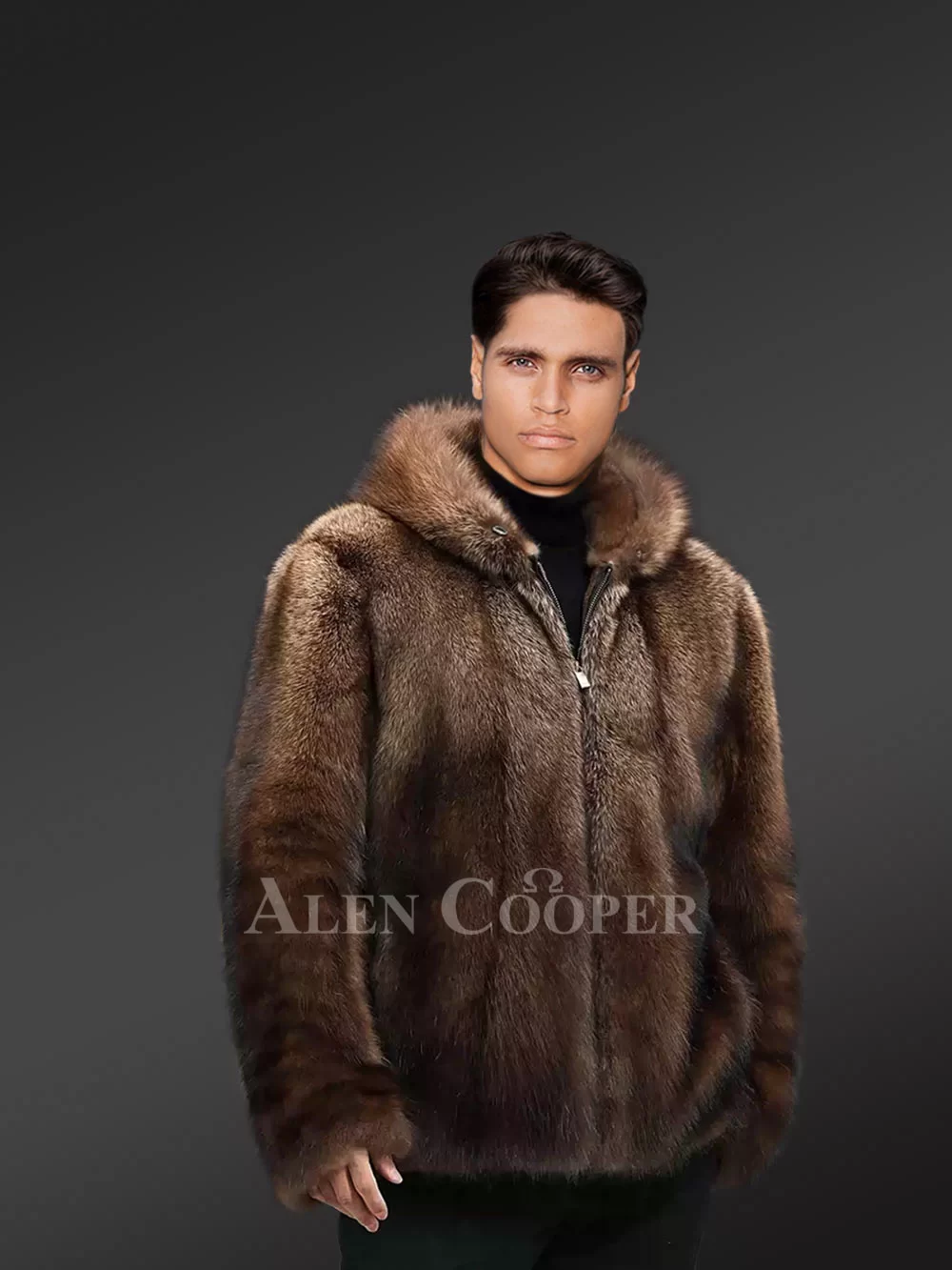 Men Fullskin Mink Fur Coat