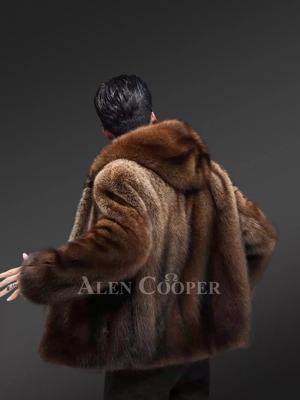 Men Fullskin Mink Fur Coat