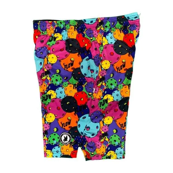 Mens Neon Motley Pickleball Short - 7