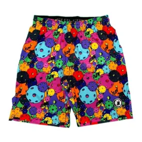 Mens Neon Motley Pickleball Short - 7