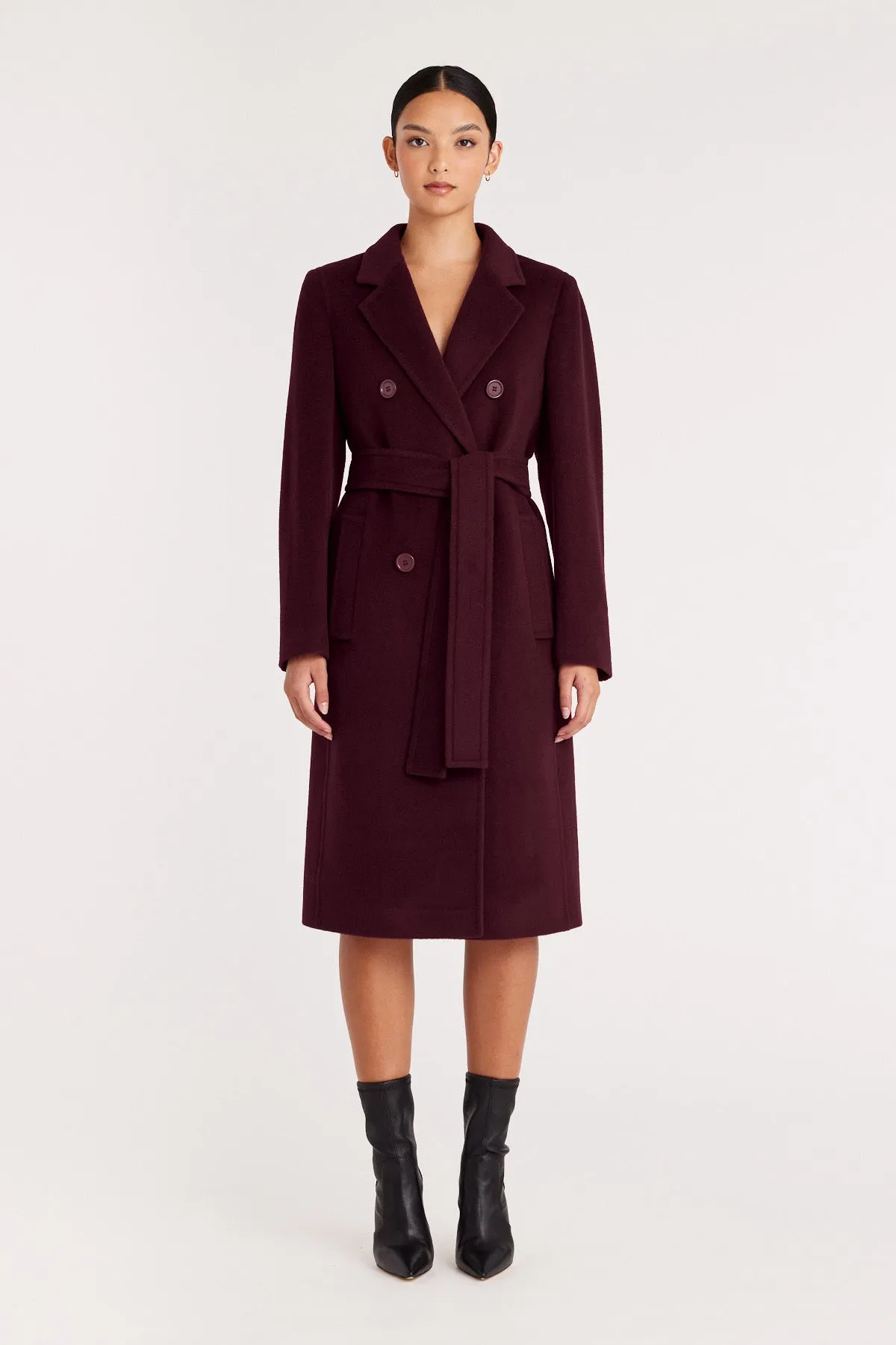 Milano Coat - Merlot