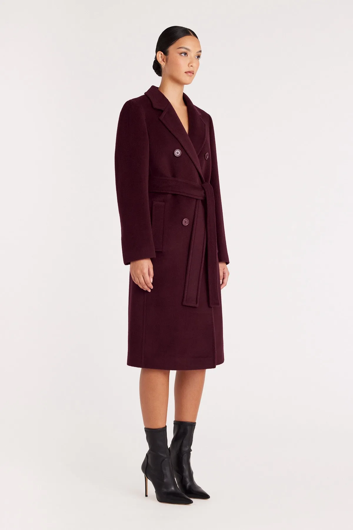 Milano Coat - Merlot