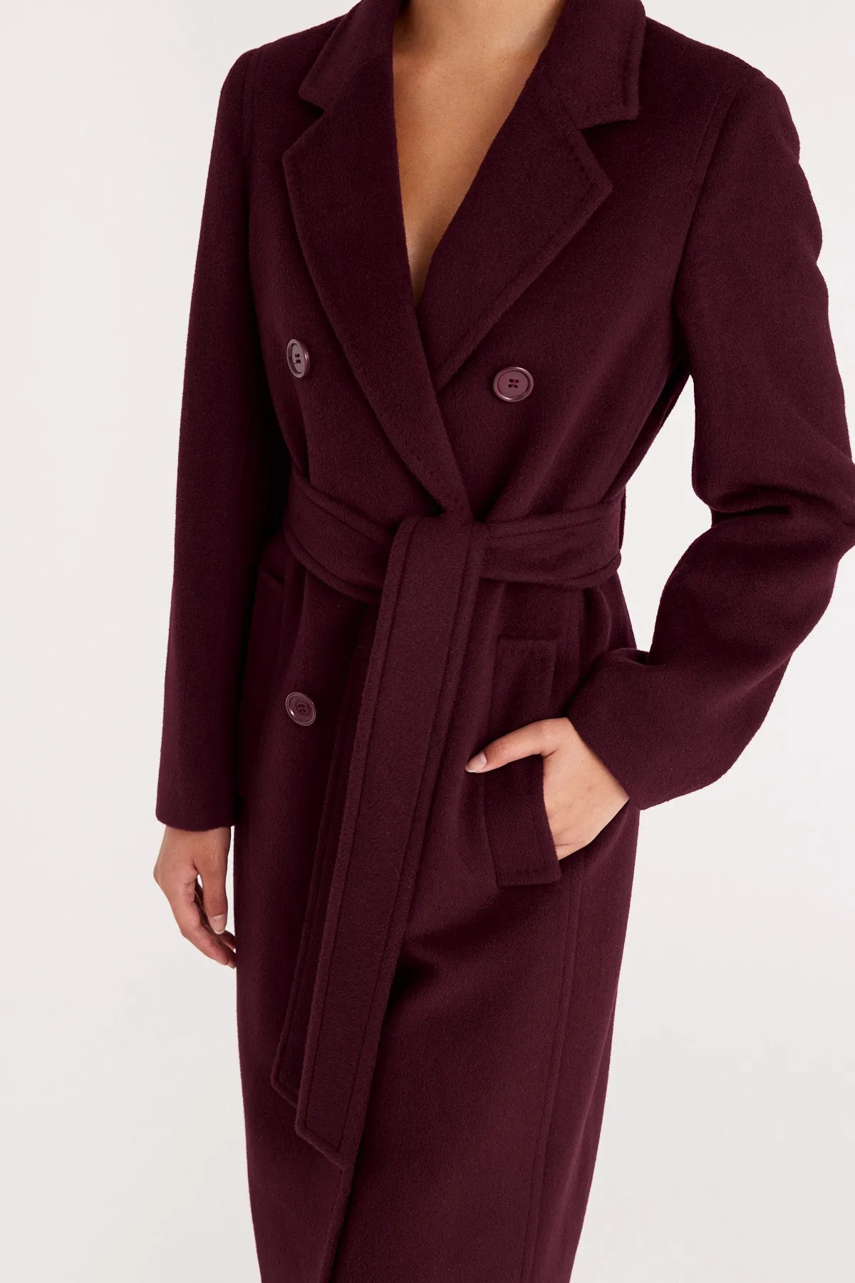 Milano Coat - Merlot