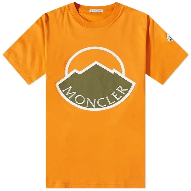 MONCLER  |Crew Neck Plain Cotton Short Sleeves Crew Neck T-Shirts